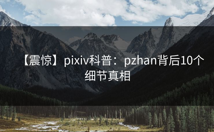 【震惊】pixiv科普:pzhan背后10个细节真相 【震惊】pixiv科普:pzhan背后10个细节真相