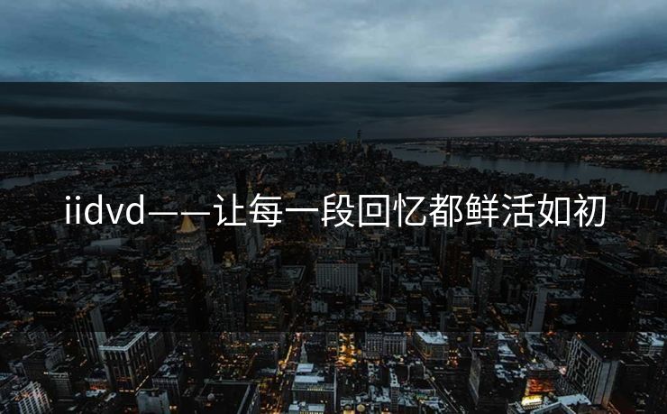iidvd——让每一段回忆都鲜活如初 iidvd——让每一段回忆都鲜活如初